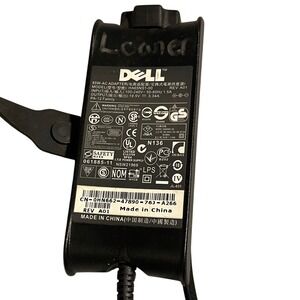 Dell Laptop 65W AC Adapter Power Supply Charger HA65NS1-00 With Cable TESTED